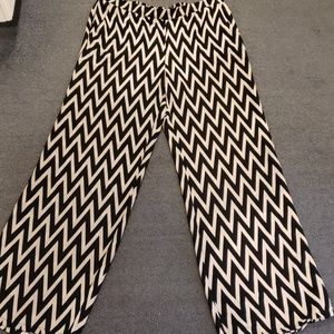 Tan and Black flowy dress pants size large